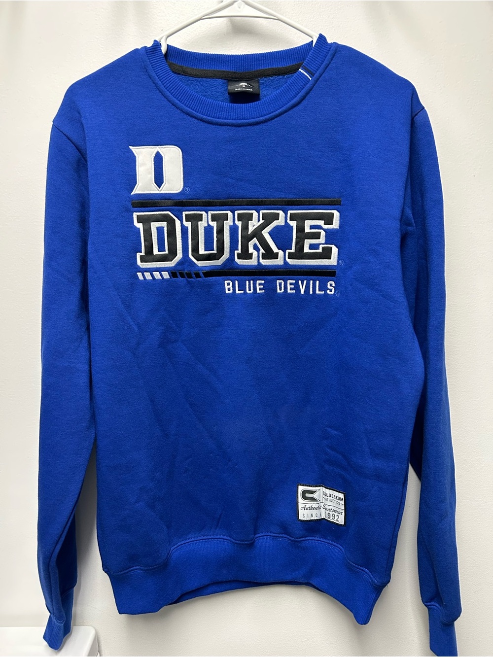 Colosseum Blue Duke 'Blue Devils' Crewneck Sweatshirt